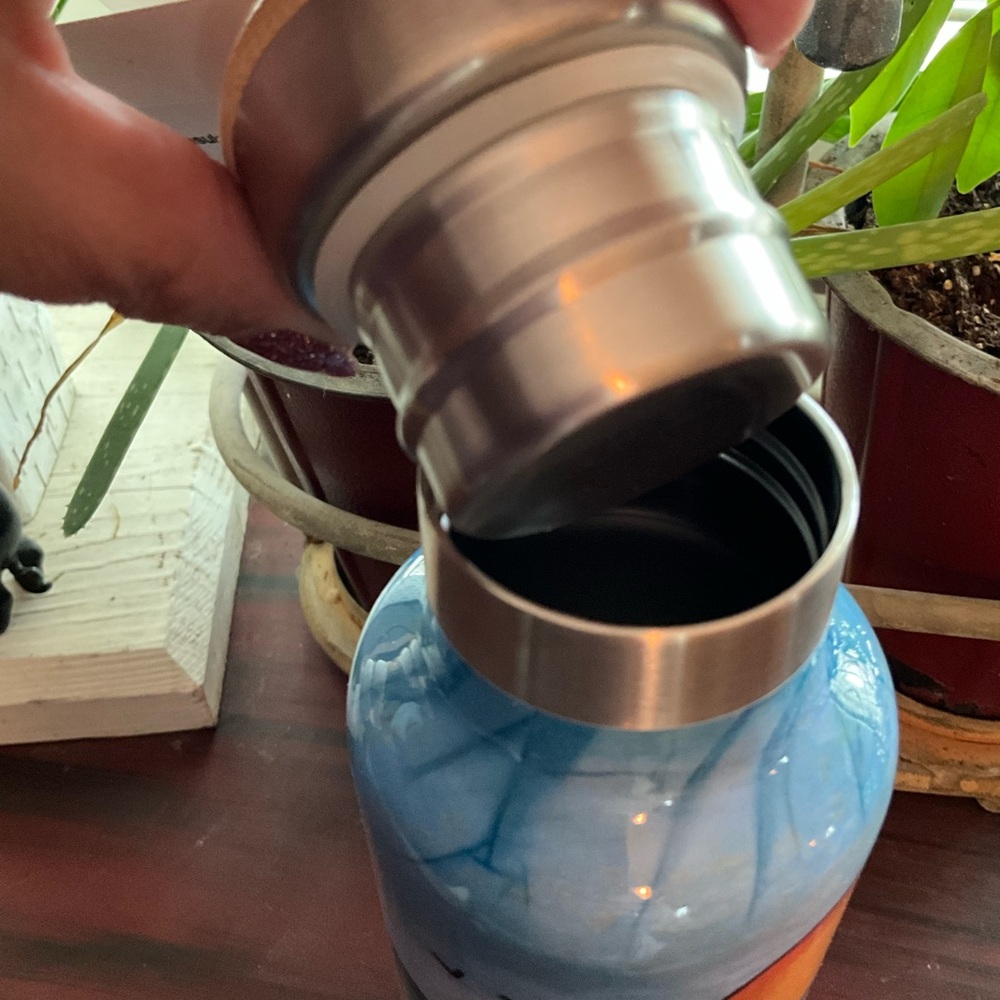 Primitives by Kathy Multicolor Sunset Stripe Stainless Water Bottle - Picture 5 of 5